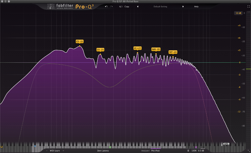 fabfilter Pro-Q3 - ユーザーインターフェース