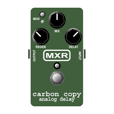 MXR - M169 Carbon Copy Analog Delay イラスト